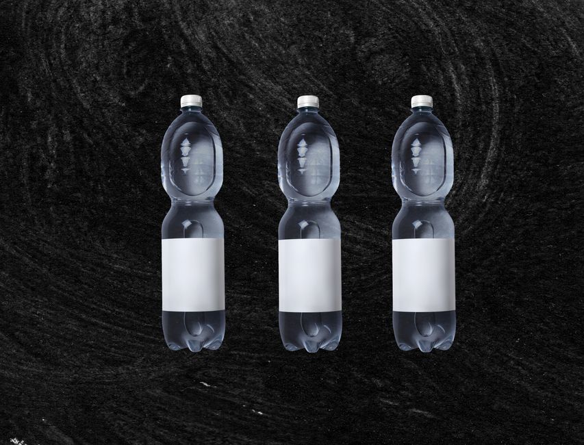 A bottle with a custom label design applied.